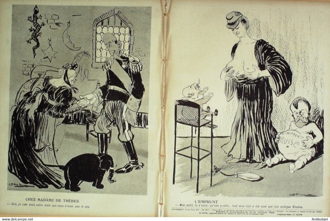 L'Assiette au beurre 1906 # 290 S.M Georges 1er roi des Grecs Camara