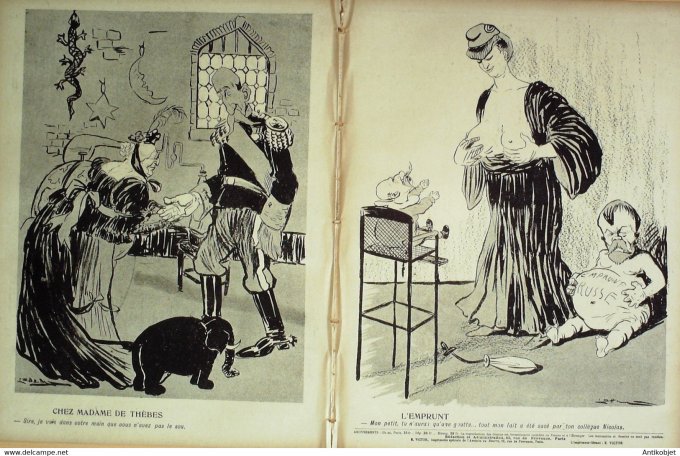 L'Assiette au beurre 1906 n°290 S.M Georges 1er roi des Grecs Camara