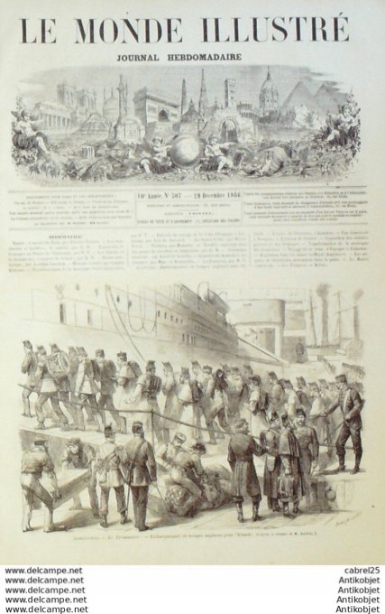 Le Monde illustré 1866 n°507 Espagne Cabeza del Buey Angleterre Hoyle Barnsley