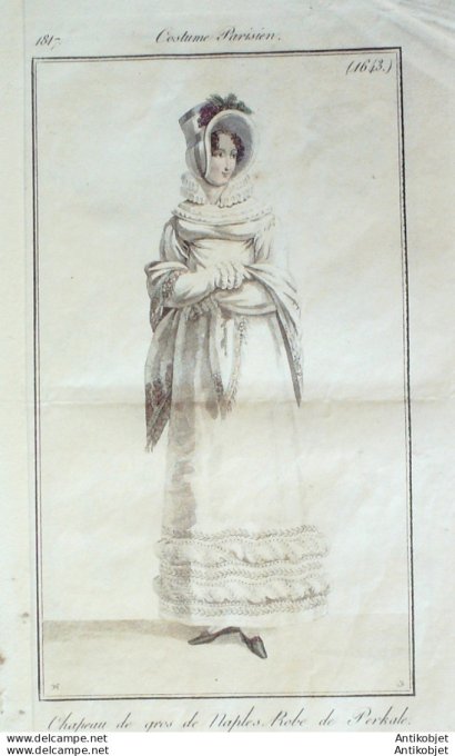 Costume Parisien 1817 # 1643 Robe perkale