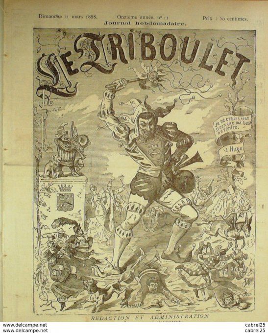 Le Triboulet 1888 n°11 BLASS CRECELLE CHASSEZAC GRELOT LILIO CHARABANDY