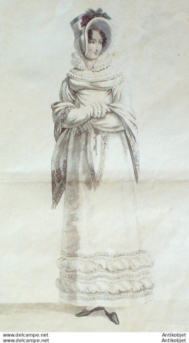 Costume Parisien 1817 # 1643 Robe perkale