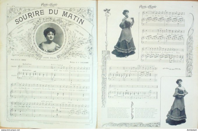 Paris qui chante 1905 n°140 Margyl Fragson Dalba Diaz Napolinette Moriss Limat