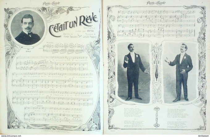 Paris qui chante 1905 n°140 Margyl Fragson Dalba Diaz Napolinette Moriss Limat