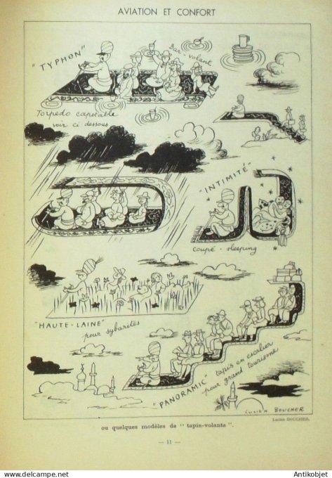 Le Rire 1954-11-15 #  38 Journal humoristique Ed.Originale Aviaton & confort