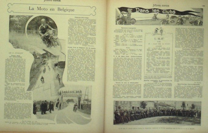 Moto Revue 1929 n° 329 Passet Sidecar 600 Brough Supérior Novi Graissage 2 temps