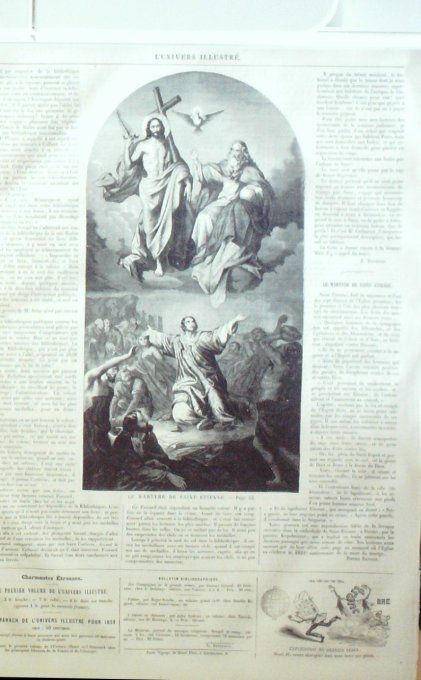 L'Univers illustré 1858 #  32 St- Etienne (42) comtesse Dash anterne magique