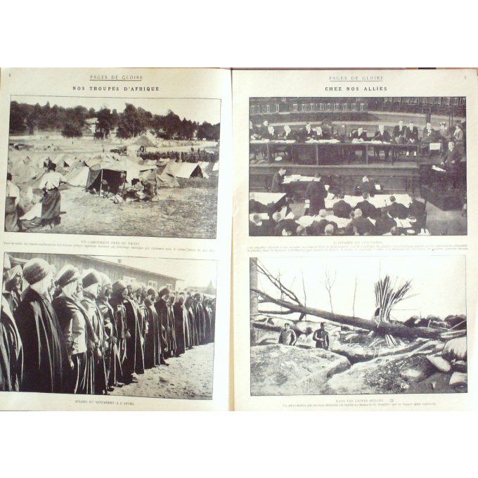 Pages de gloire 1915 n°32 SPAHIS GOUMIERS KRONPRINZ