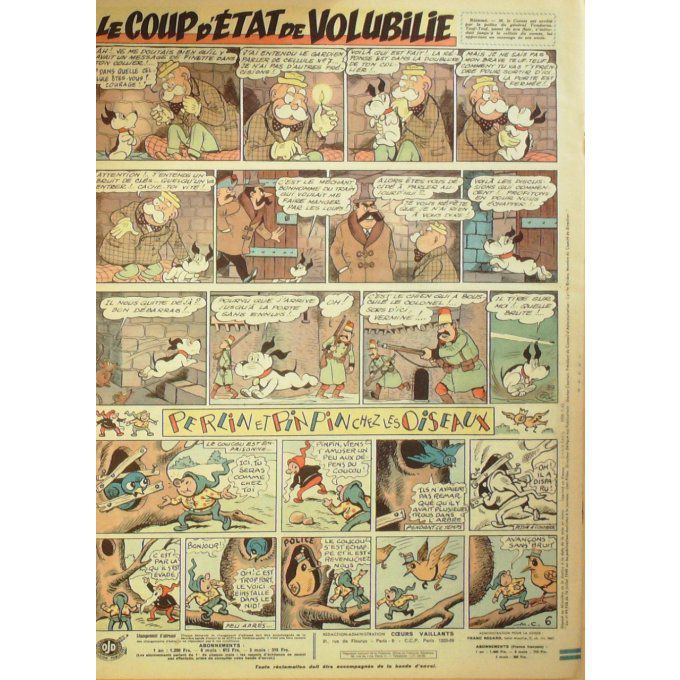 Ames Vaillantes 1953 n°32, Volubilie, Perlin et Pinpin, Jack le trappeur