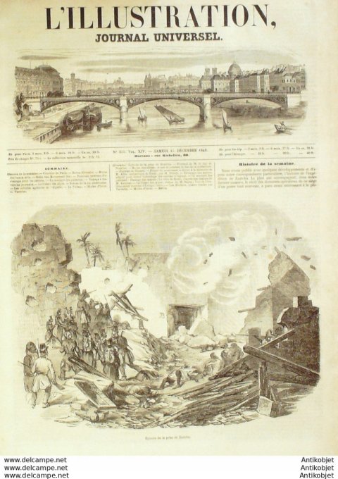 L'Illustration 1849 n°355 Algérie ZAATCHA URIAGE (38) GRAVET Côte d'Ivoire BATTO AFFRE