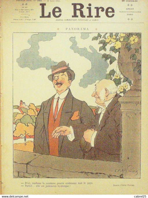 Le Rire 1910 n°393 Faivre Delannoy Sta Devambez Pourriol Alex Guillaume Edward