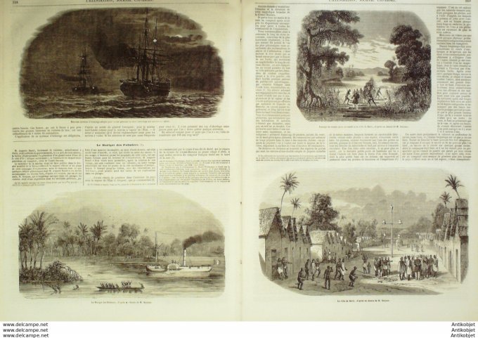 L'Illustration 1849 n°355 Algérie ZAATCHA URIAGE (38) GRAVET Côte d'Ivoire BATTO AFFRE