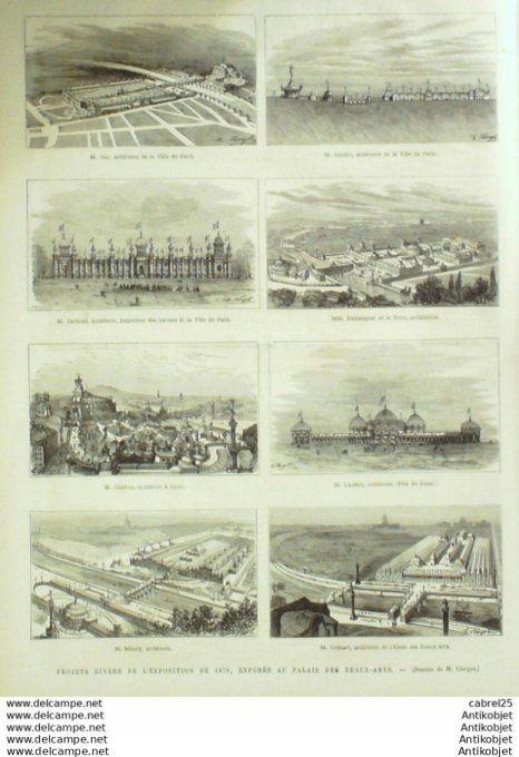 Le Monde illustré 1876 n° 998 Quimper Pont Aven (29) Nimes (30) Jean Reboul Algérie Oran Michelet
