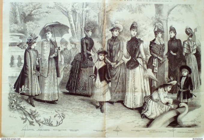 Journal + Patron Mode illustrée  1889 # 12 (with Pattern)