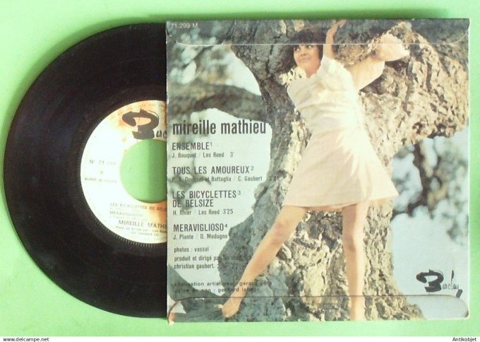 Mathieu Mireille 45T EP Les bicyclettes de Belsize 1968