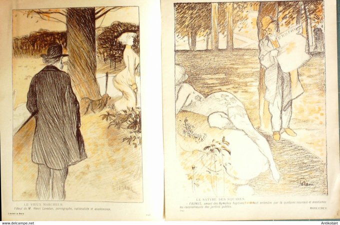 L'Assiette au beurre 1903 # 122 Monstres satyres Florane