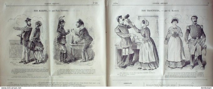 Le Journal Amusant 1874 #  936 Hors Paris par Grevin