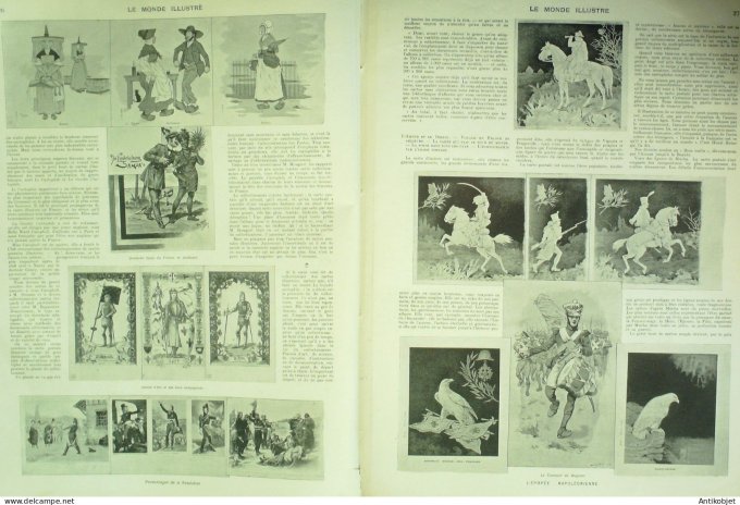Le Monde illustré 1901 n°2311 L Carte postale Epoée Napoléoniienne Révolution Transvaal