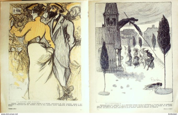L'Assiette au beurre 1903 # 122 Monstres satyres Florane