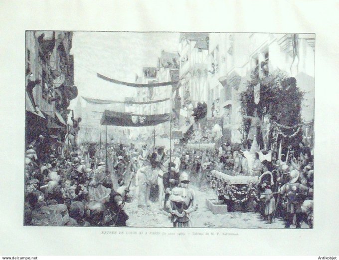 Le Monde illustré 1892 n°1831 Léon XIII Italie Venise Palais Ducal Restaurant Véry