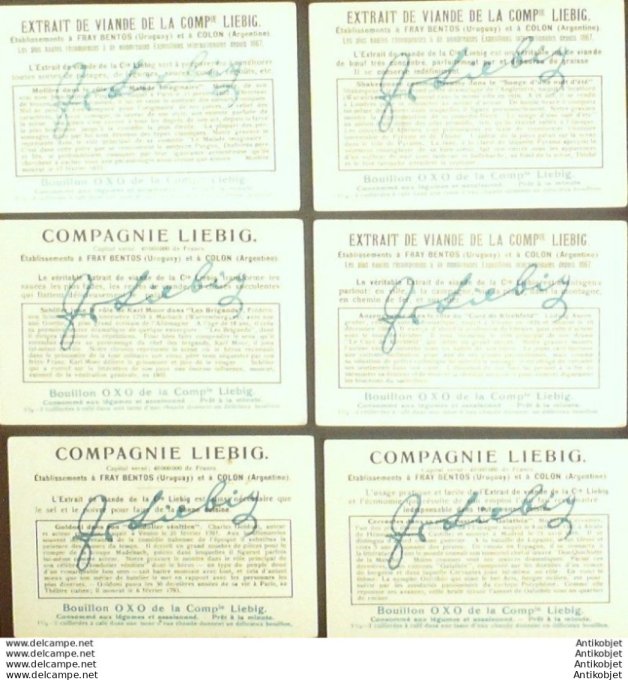 Chromo Liebig Sang 1111 Auteurs dramatiques comme acteurs (1921)