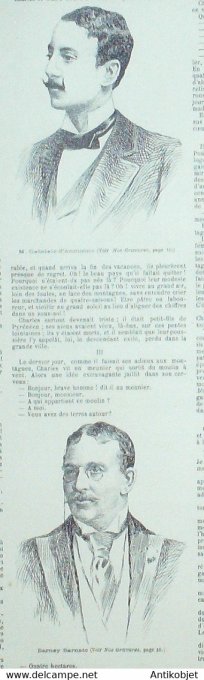 Soleil du Dimanche 1897 n°27 Montmartre la Vachalcade fête Gabrièle d'Annunzio