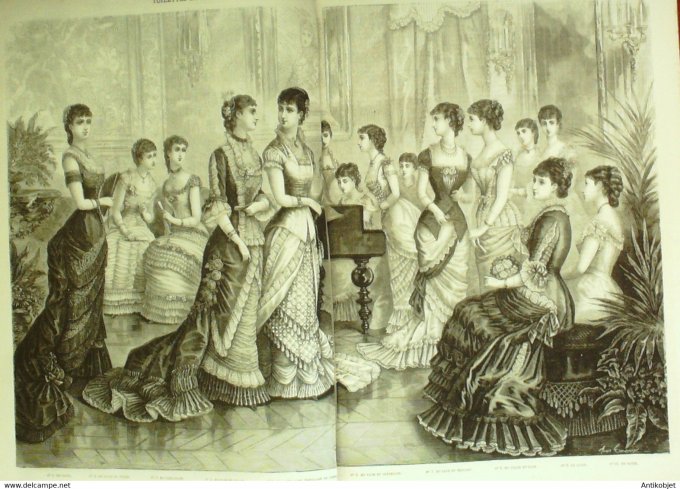 La Mode illustrée 1880 21è année complète reliée 52º