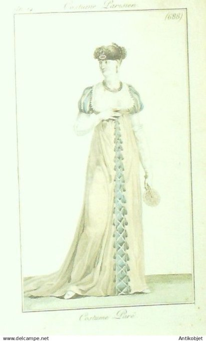 Costume Parisien 1806 an 14 # 688 (eau forte) Costume paré
