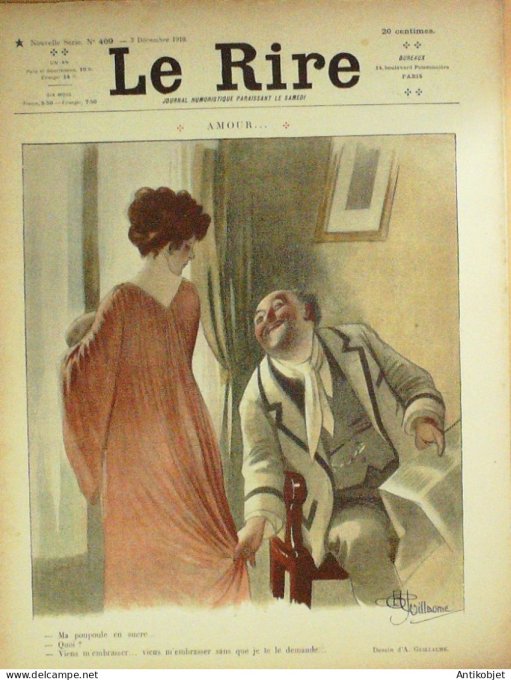 Le Rire 1910-12- 3 # 409 Journal humoristique Ed.Originale Nouvelle Maternelle