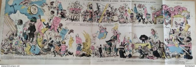 La Caricature 1880 #  23 GP de Paris amélioration des races masculines Barret Robida