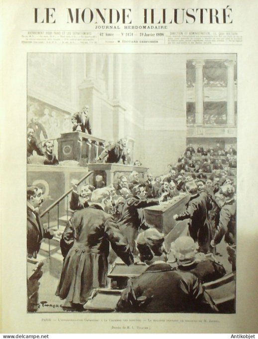 Le Monde illustré 1898 n°2131 Madagascar Tananarive Bulgarie Sofia Alexandre de Battenberg Gabriel D