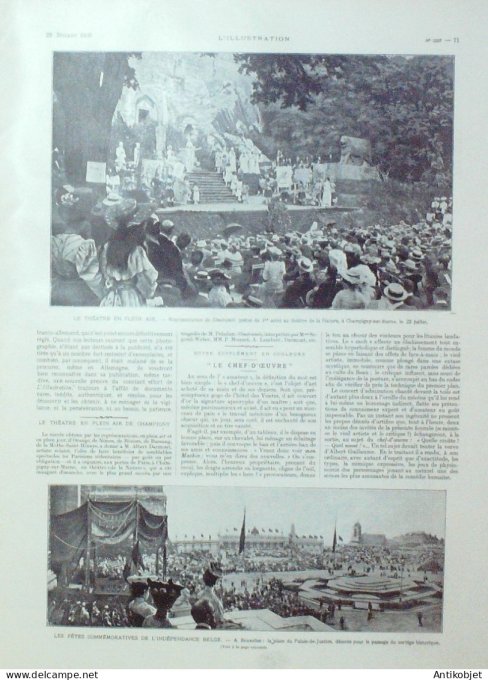 L'illustration 1905 n°3257 Bruxelles Indépendance Belge Jean-Jacques Henner Norvège Trondjheim Troms