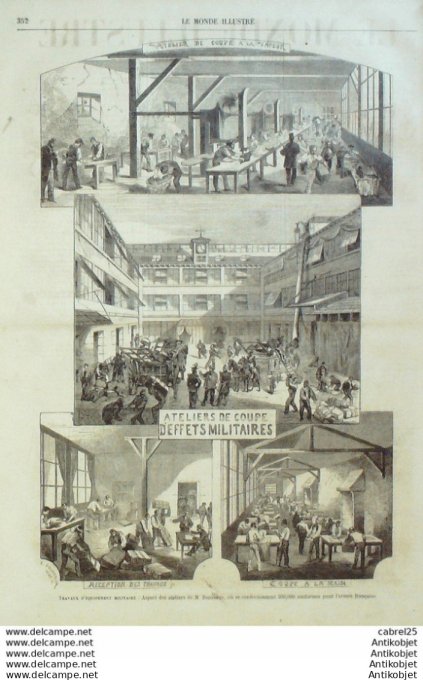 Le Monde illustré 1859 n°111 Egypte Alexandrie Caire Italie Piémont Crimée Old-Fort