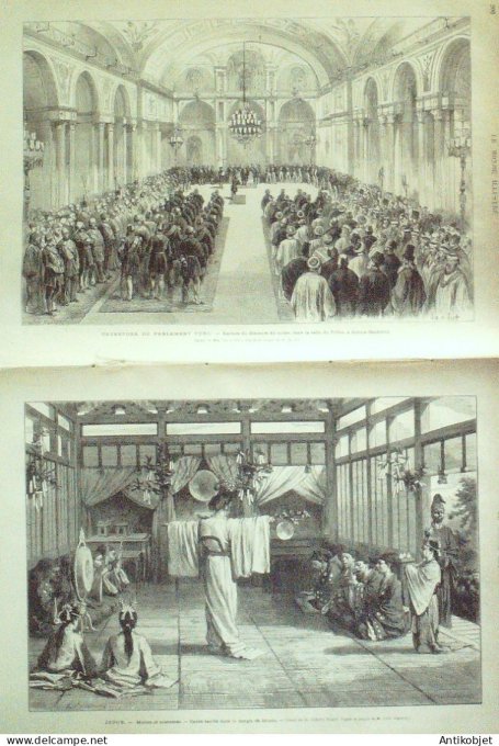 Le Monde illustré 1877 n°1042 Russie Kischeneff Turquie Dolma-Backtché Shinto