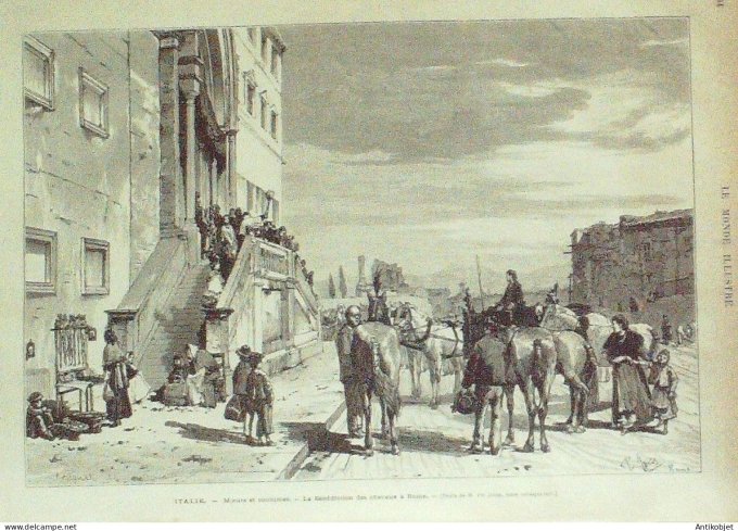 Le Monde illustré 1877 n°1042 Russie Kischeneff Turquie Dolma-Backtché Shinto