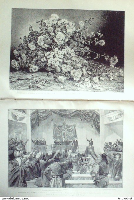Le Monde illustré 1886 n°1548  Sénégal Madagascar Tananarive Bulgarie Tirnova Sofia Grenoble (38)