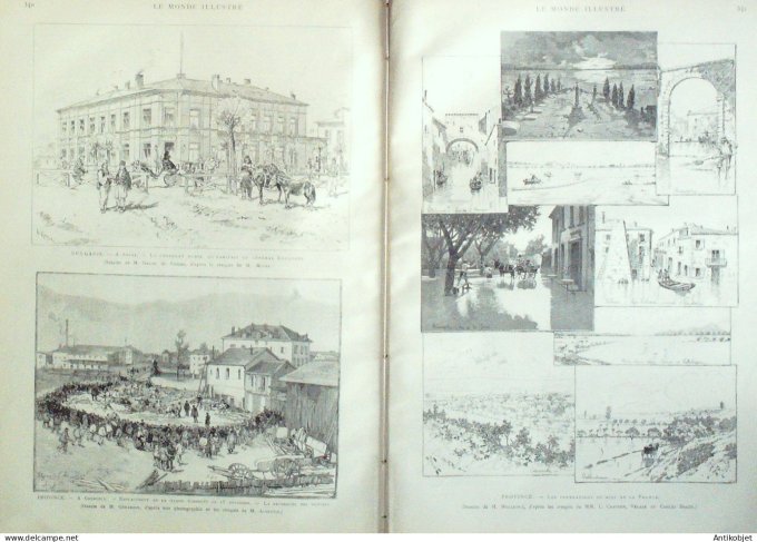 Le Monde illustré 1886 n°1548  Sénégal Madagascar Tananarive Bulgarie Tirnova Sofia Grenoble (38)