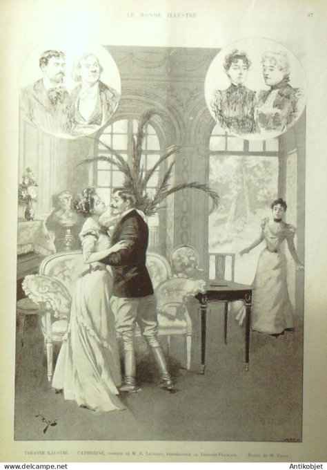 Le Monde illustré 1898 n°2131 Madagascar Tananarive Bulgarie Sofia Alexandre de Battenberg Gabriel D