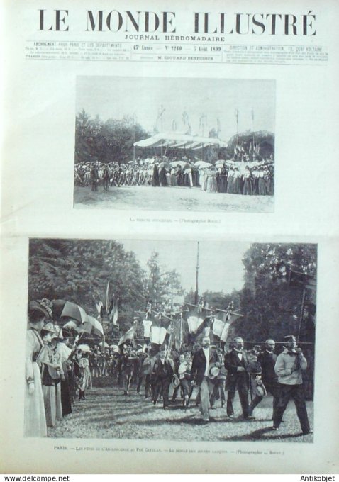 Le Monde illustré 1899 n°2210 Ste-Pélagie prison Philippines Malolos Aguinaldo Belgique Cointe Angle