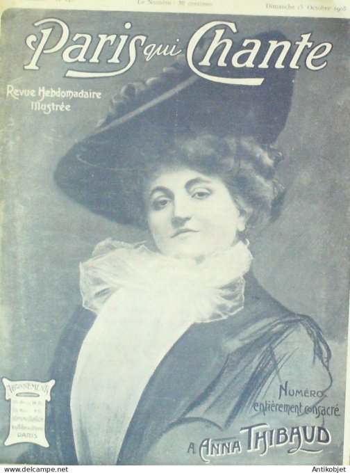 Paris qui chante 1905 n°143 Thibaud Numéro Spécial