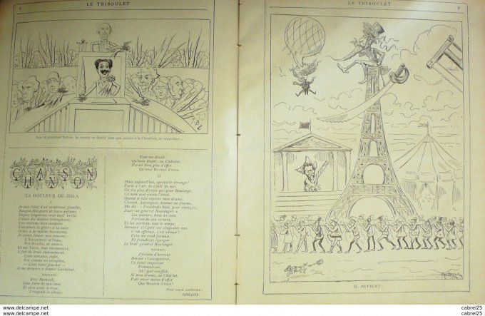 Le Triboulet 1888 n°17 BLASS CHASSEZAC GRELOT LILIO DE PALVET