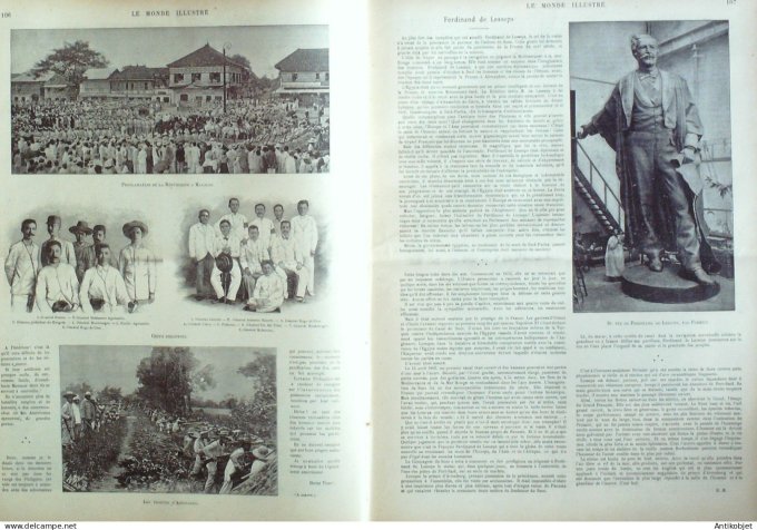 Le Monde illustré 1899 n°2210 Ste-Pélagie prison Philippines Malolos Aguinaldo Belgique Cointe Angle