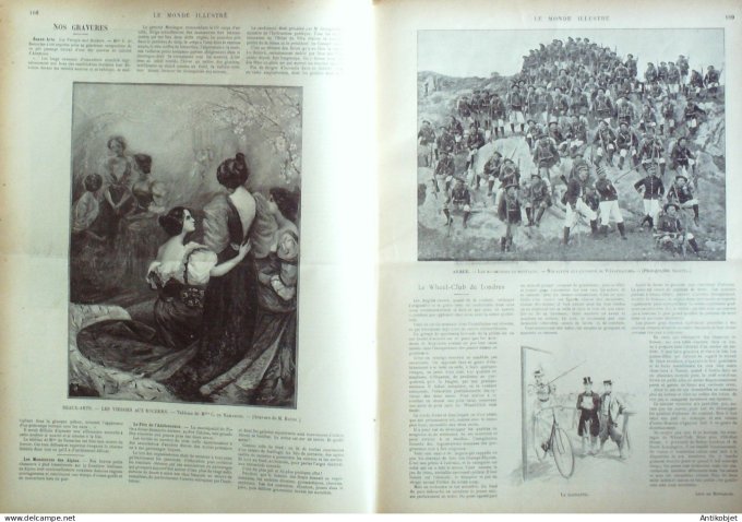 Le Monde illustré 1899 n°2210 Ste-Pélagie prison Philippines Malolos Aguinaldo Belgique Cointe Angle