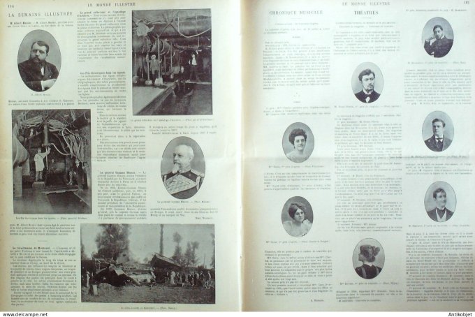 Le Monde illustré 1899 n°2210 Ste-Pélagie prison Philippines Malolos Aguinaldo Belgique Cointe Angle