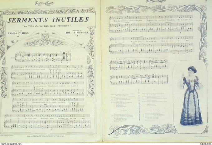 Paris qui chante 1905 n°143 Thibaud Numéro Spécial