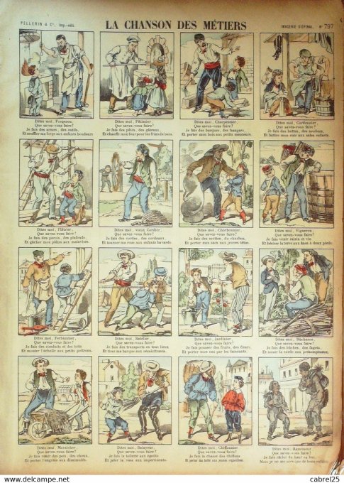 La Chanson Des Metiers  (Pellerin d'epinal)