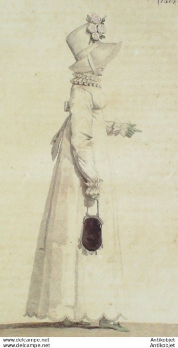 Costume Parisien 1814 # 1414 Robe perkale