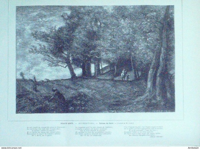 Le Monde illustré 1880 n°1210 Ville-d'Avray Meudon (92) Lyon (69) Corot Rennes (35)