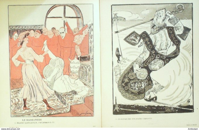 L'Assiette au beurre 1904 # 176 Rupture du Concordat Grandjouan