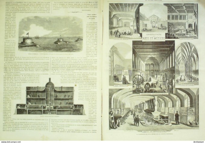 Le Monde illustré 1863 n°317 Italie Monte-Pincio Brest (29) Espagne Aranjuez Elché Pebla